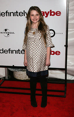 Abigail Breslin at the New York City premiere of Universal Pictures' Definitely, Maybe