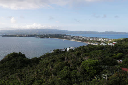 A top view of the holiday island of Boracay during the first day of a temporary closure for tourists, in Philippines April 26, 2018. REUTERS/Erik De Castro