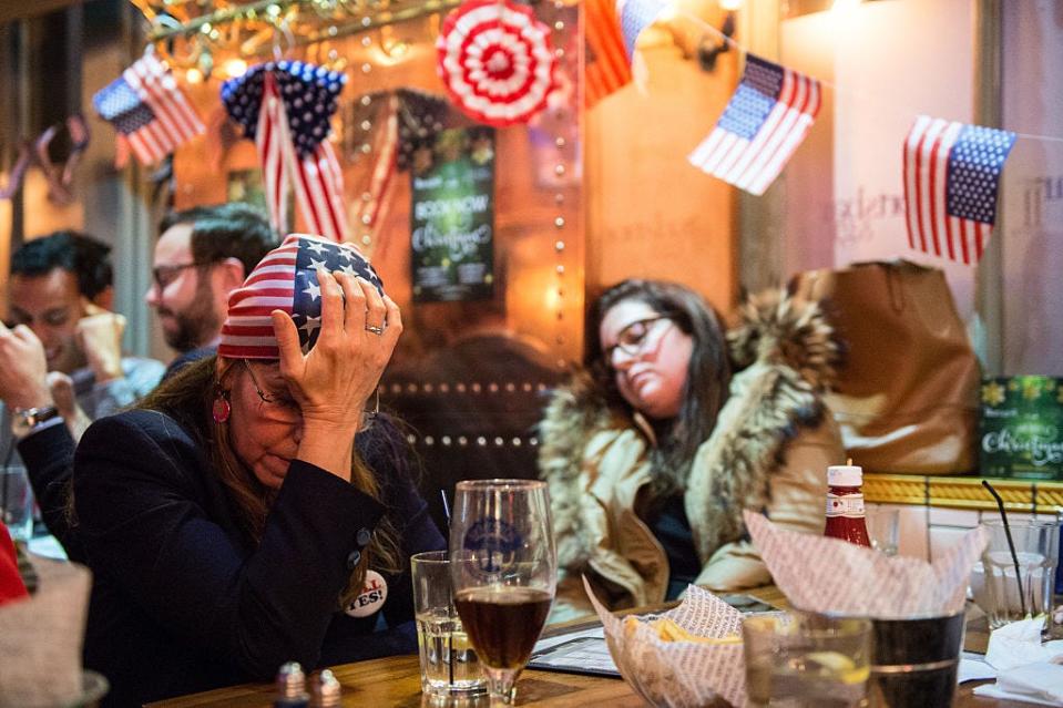 Asleep in a bar