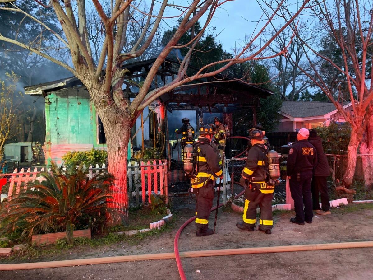 Escambia firefighters responded to 14 damaging house fires in December