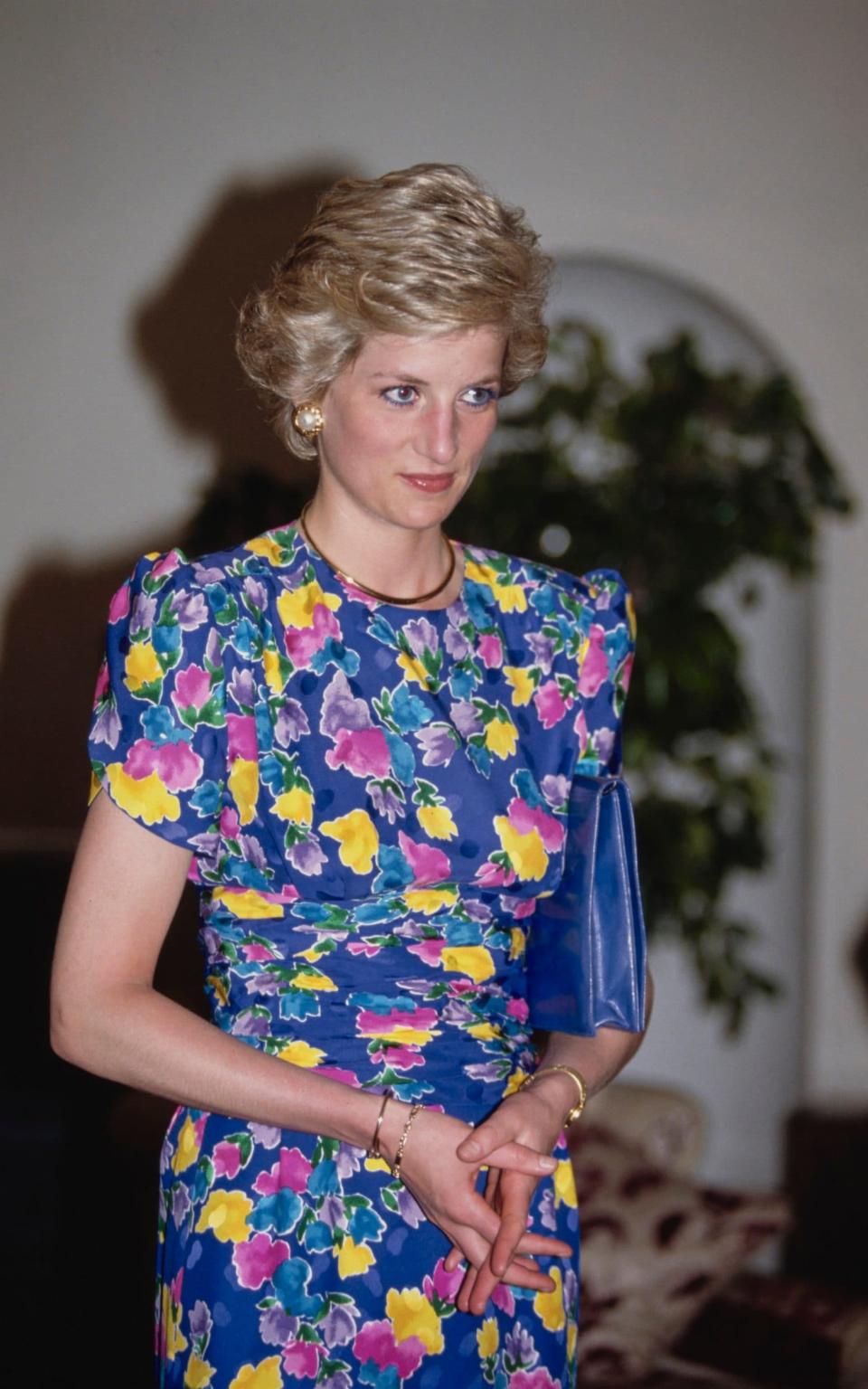 Diana wearing a dress by Bellville Sassoon - Getty