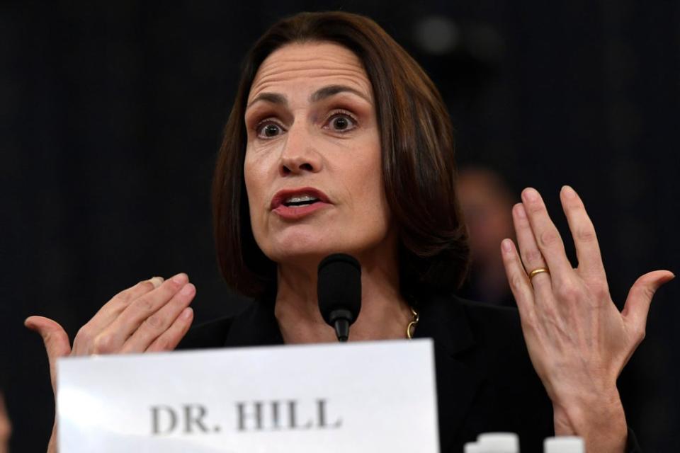 Fiona Hill testifying during impeachment hearing (Getty Images)