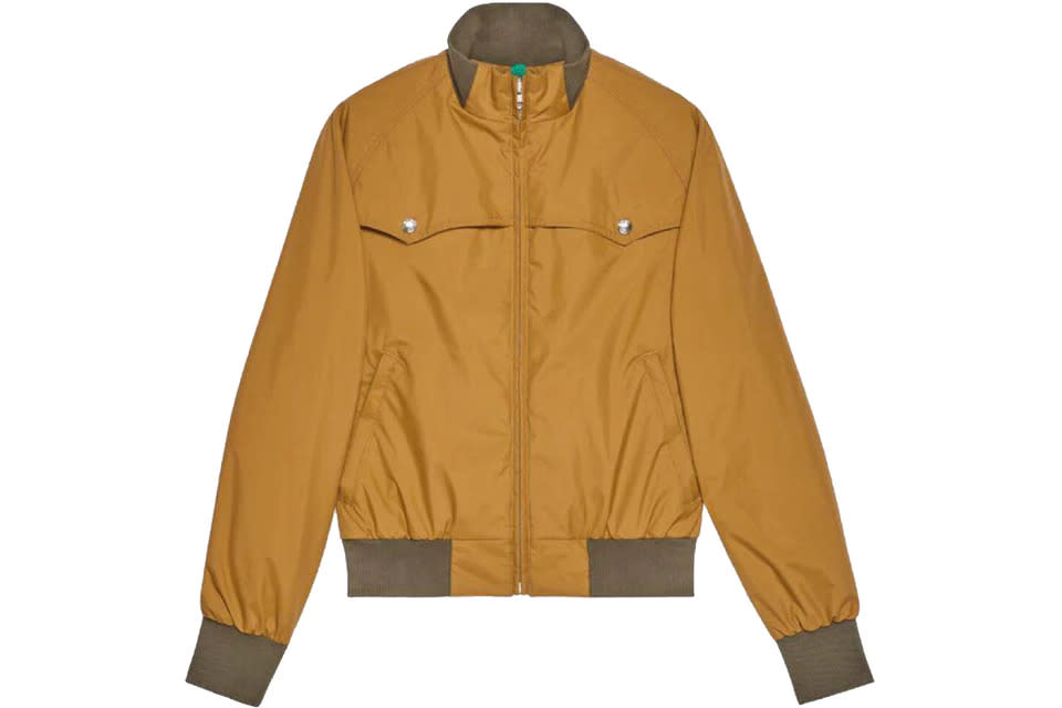 Gucci x The North Face Light Nylon Bomber Gold