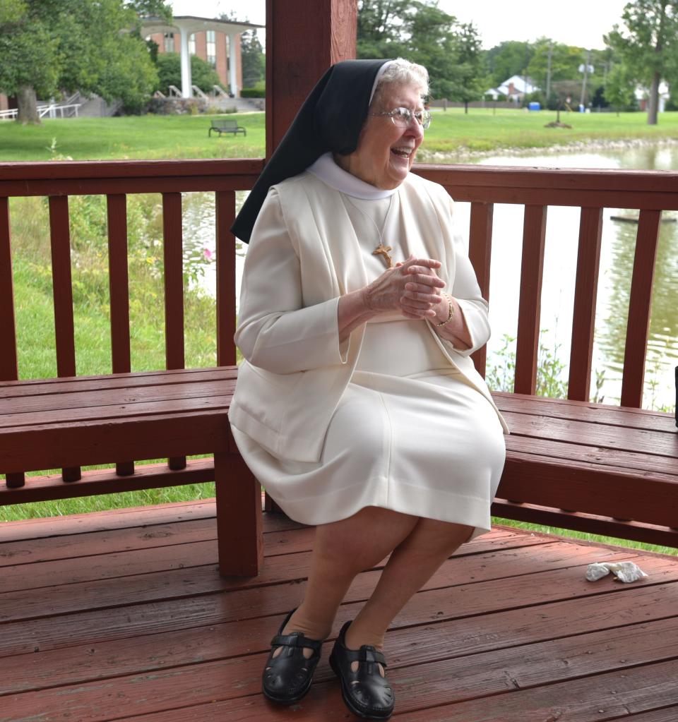 Sister Rose Marie Kujawa talks about her nearly 60 years in the Sisterhood on July 22, 2021 on the campus of Madonna University. Kujawa lives in the nearby residence of the Felician Sisters.