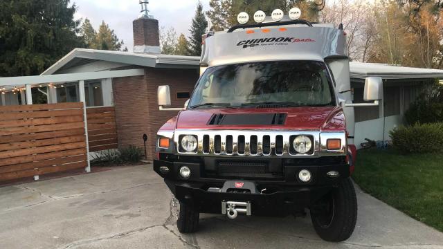 Chinook Rv 特別打造的hummer H2 車頭露營車竟然完全不顯突兀