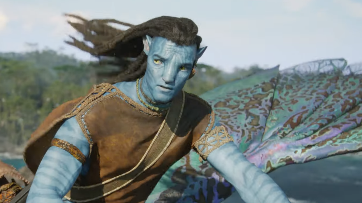  Sam Worthington as Jake Sully in the Avatar: The Way of Water Official Teaser Trailer 