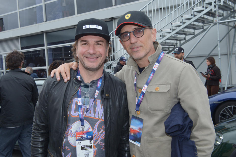 Gad Elmaleh et Mickael Young  lors de la 92e édition des 24 Heures du Mans