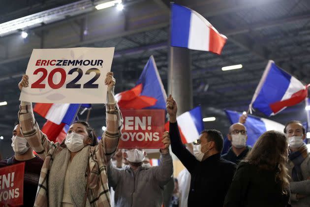 <p>Pendant le meeting d’Eric Zemmour, à Villepinte (Seine-Saint-Denis), le 5 décembre 2021.</p>