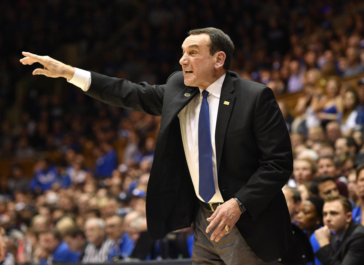 Mike Krzyzewski, Duke: Goodbye to the sorest of sore losers.