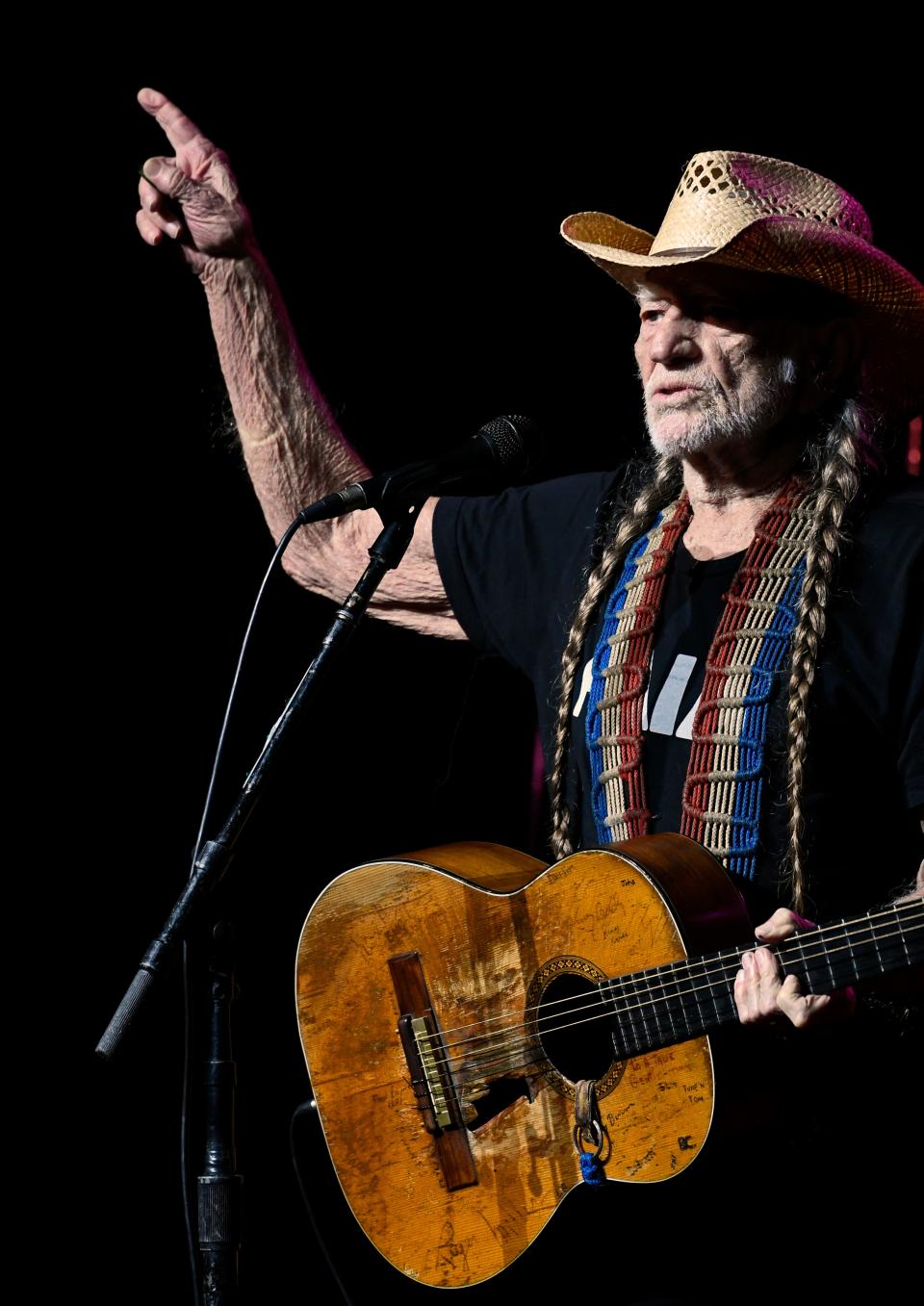 Willie Nelson, pictured here performing at Sarasota's Van Wezel Performing Arts Hall on Oct. 17, 2017, will play The Sound on Feb. 10.