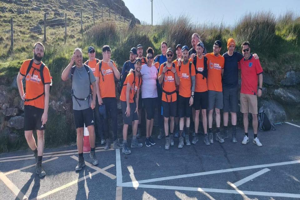 The team heading up the 3 peaks challenge <i>(Image: Gary McHugh)</i>