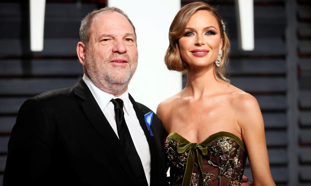 With a little help … Harvey Weinstein and fashion designer Georgina Chapman