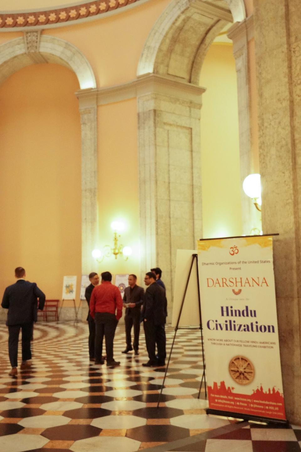 “Darshana: A Glimpse into the Hindu Civilization” is presented by the Hindu Swayamsevak Sangh USA, an American nonprofit group that takes inspiration from the Hindu nationalist movement in India.