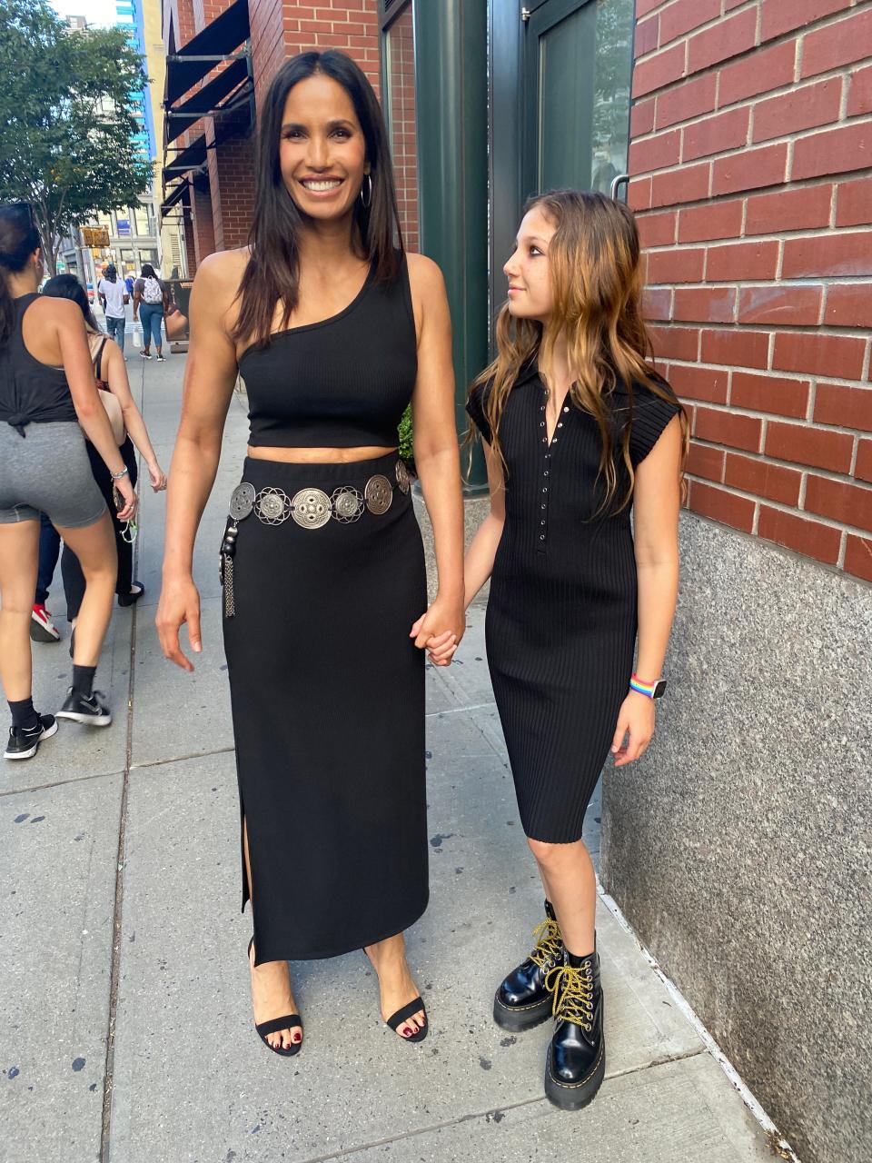 Padma Lakshmi with daughter Krishna.