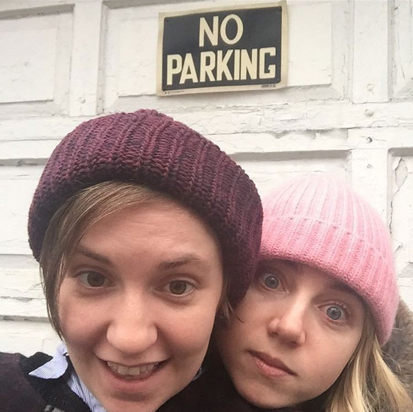 Fervent Hillary Clinton supporter Lena Dunham on the day of the Iowa caucuses: “Oh, we’re parking alright #caucuschaos #inNYCbutwewouldcaucusifwecould” -@lenadunham (Photo: Instagram)