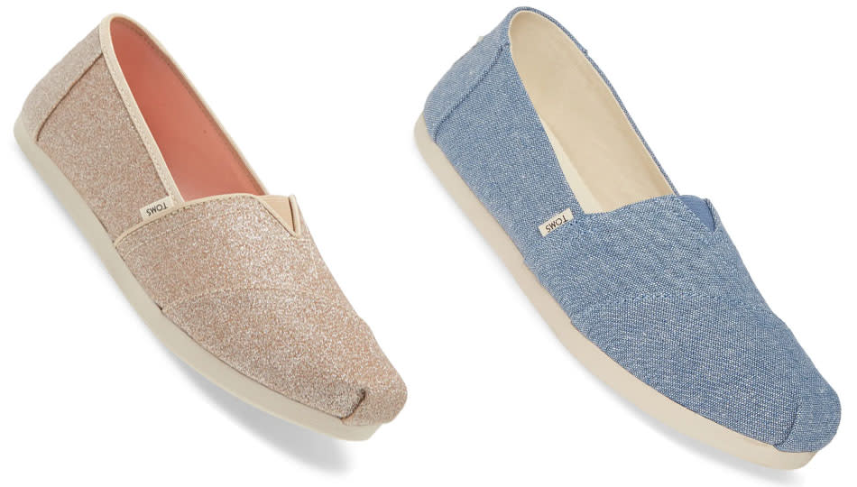 Toms Alpargata Slip-Ons are 40 percent off at Nordstrom's Anniversary Sale. (Photo: Nordstrom)