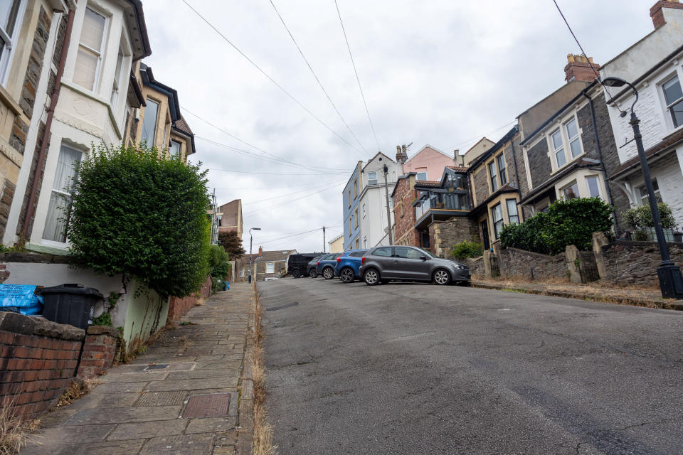 Vale Street in Bristol has been named the steepest street in the UK. (SWNS)