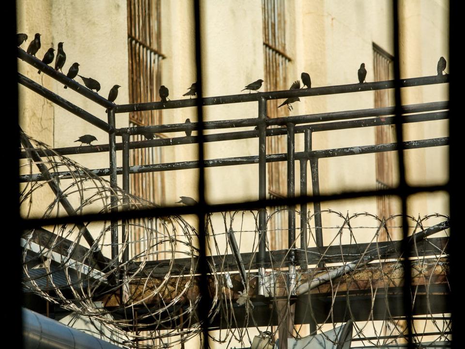 Peter Merts photos show California Prison Arts Programs View from the art studio at San Quentin  State Prison – 2006