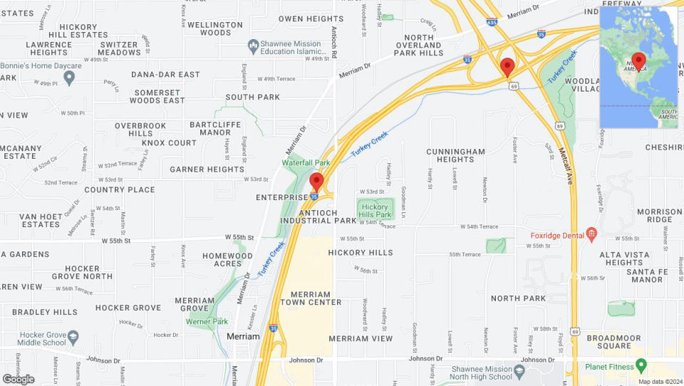 A detailed map that shows the affected road due to 'A crash has been reported on northbound I-35' on July 26th at 3:17 p.m.