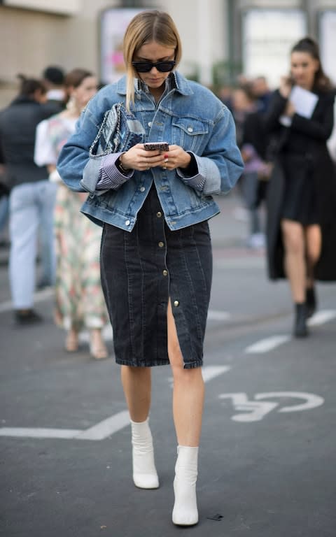 Pernille at paris fashion week - Credit: Getty Images