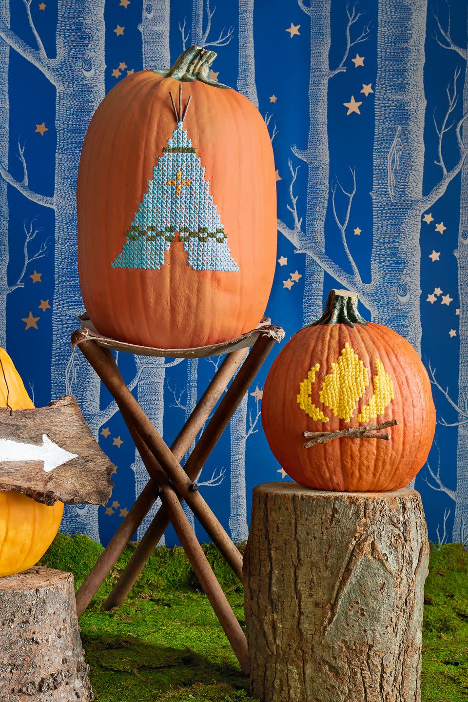 Cross-Stitch Pumpkins