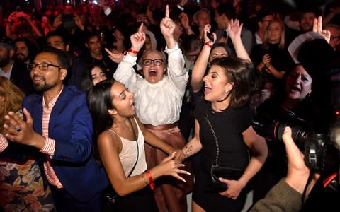 Supporters attend the Social Democratic Party's election night party in Stockholm - Credit: TT NEWS AGENCY