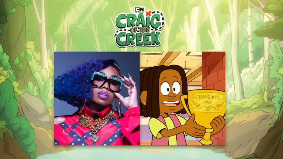 Missy Elliott will make her debut on the Emmy-, GLAAD-, and NAACP Image Award-nominated series, “Craig of the Creek,” as Carla Frazier, the 1989 Double Dutch Champion. (Photo by Derek Blanks, Craig of the Creek: Cartoon Network Studios, Inc.)