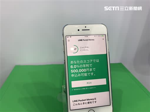  LINE Score 的分數多寡可以決定你小額貸款的金額跟利率。（圖／記者谷庭攝）