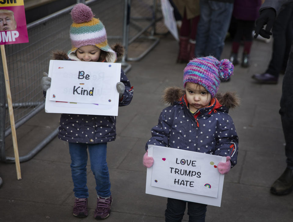 Thousands of people gathered for the Women's March &nbsp;in London.