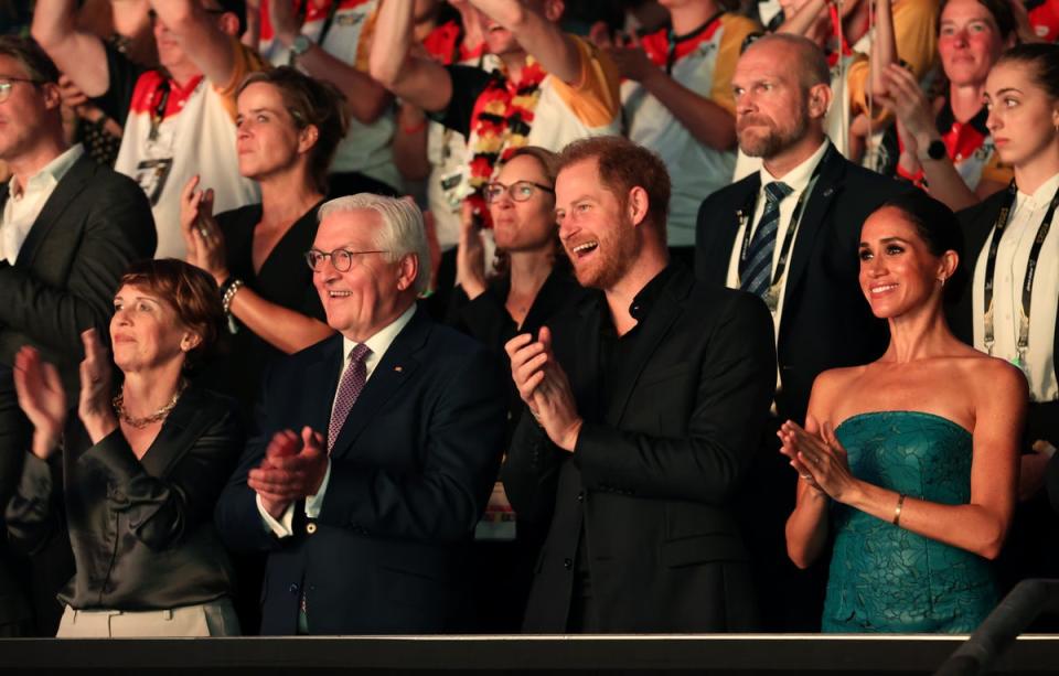 Prince Harry and Meghan Markle at the Invictus Games closing ceremony (Getty Images for Invictus Games)