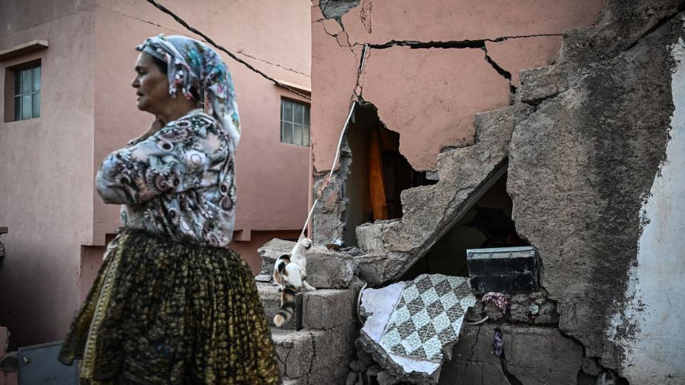 damage in high atlas mountain village of moulay brahim after september 8 earthquake