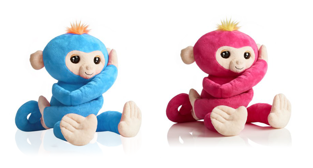 “Super duper soft,” said one child toy expert of this <a href="https://www.walmart.com/ip/Fingerlings-HUGS-Boris-Blue-Advanced-Interactive-Plush-Baby-Monkey-Pet-by-WowWee/488573152?sourceid=dsn_ov_c7a9cf6d-5a31-4f27-b686-aa5ce3690d5e&veh=dsn&wmlspartner=dsn_ov_c7a9cf6d-5a31-4f27-b686-aa5ce3690d5e&cn=FY19-Holiday-449304-ABTS--Q4_aw_hw_dsn_dis_ov_xcat" rel="nofollow noopener" target="_blank" data-ylk="slk:plush, huggable monkey;elm:context_link;itc:0;sec:content-canvas" class="link ">plush, huggable monkey</a>. (Photo: Walmart)