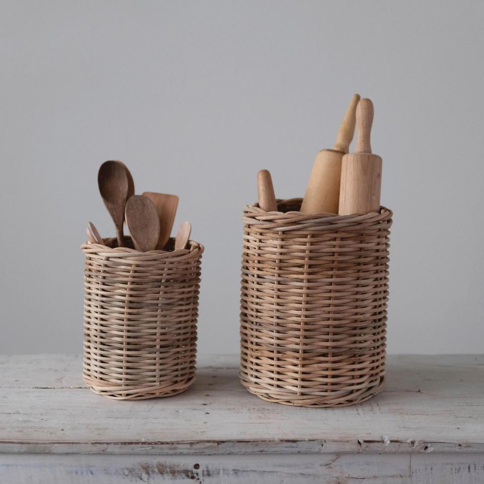 Wicker Basket, Set of 2