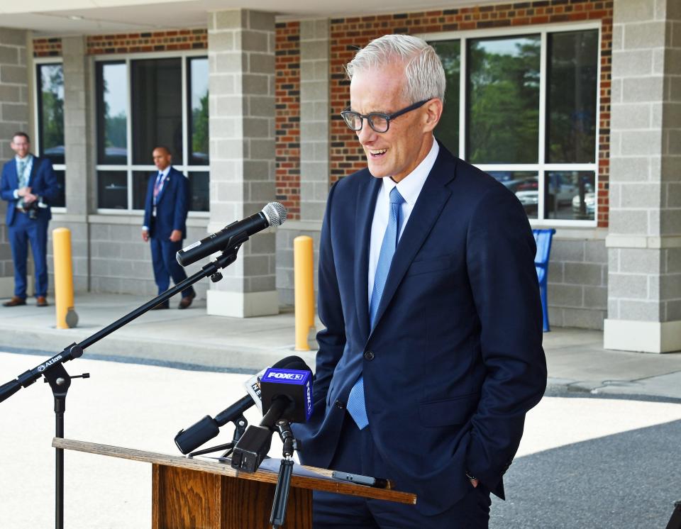 U.S. Department of Veterans Affairs Secretary Denis McDonough said he came to the Lebanon VA Medical Center to see its exceptional patient care experience. "Something is being done very, very well here at Lebanon, and I wanted to come witness it myself," he said.