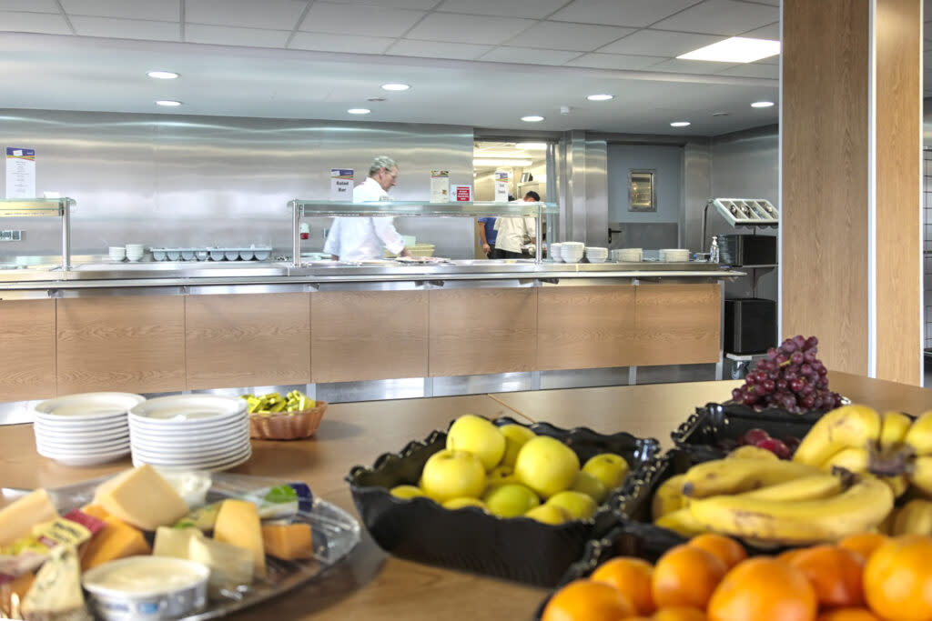 Dining facilities on the vessel. (PA)