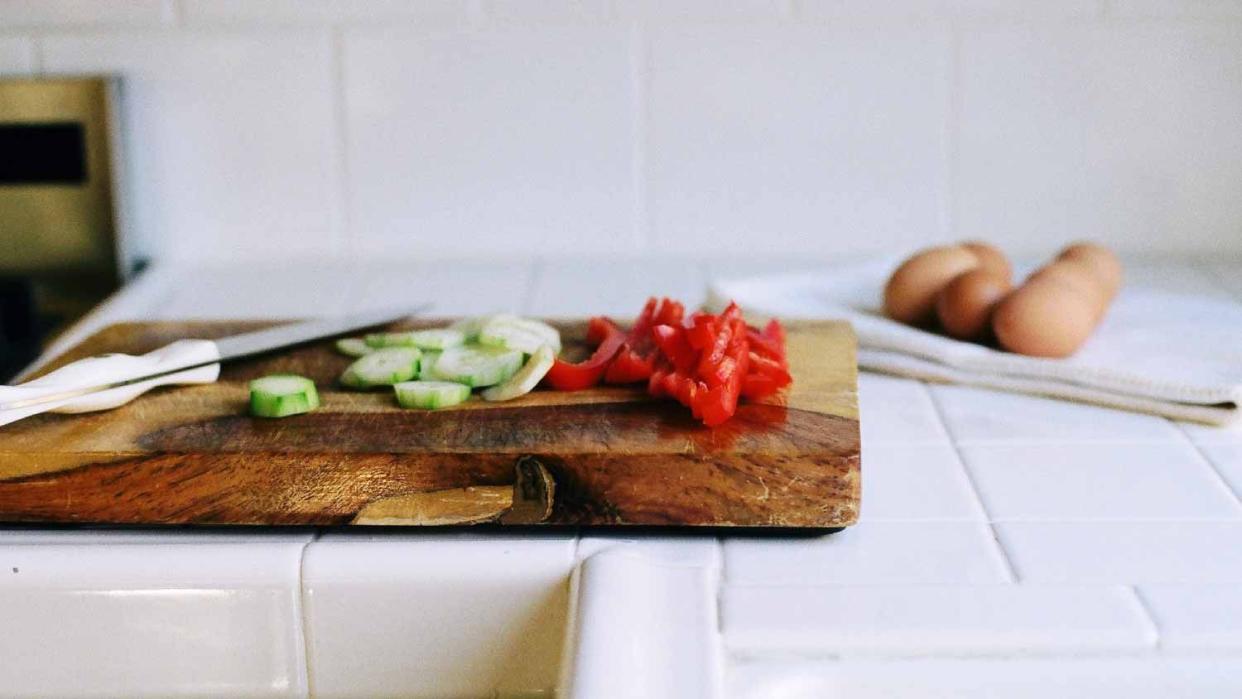 Vegetable on cutting board