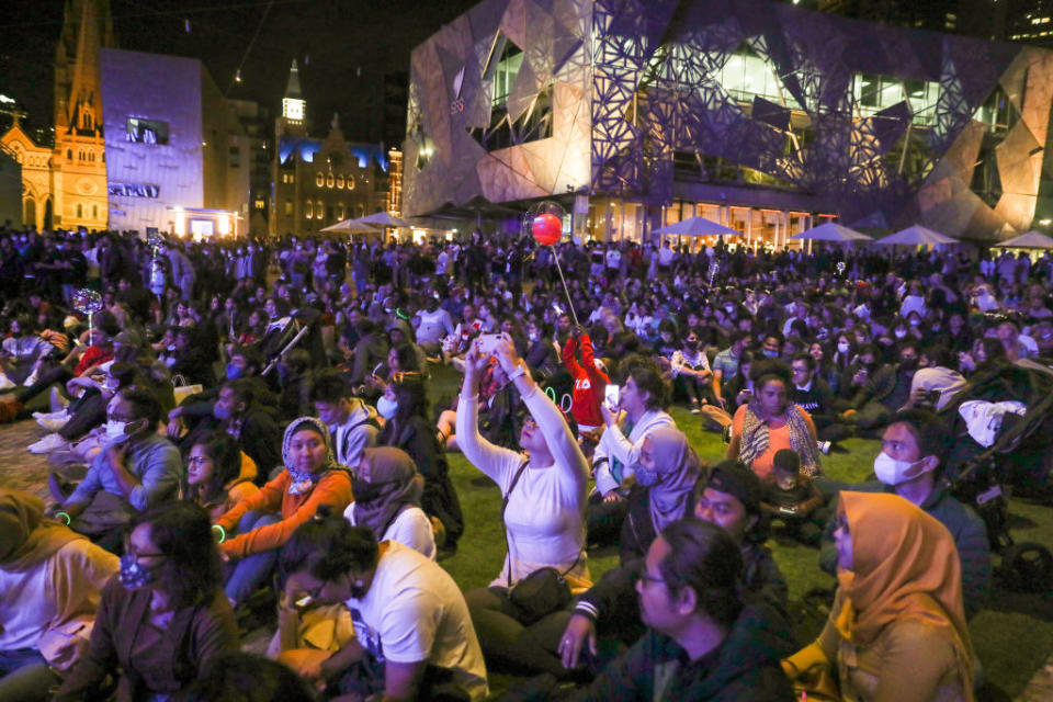 It's been a long year for Melbourne as revellers looked to welcome in a new one. Source: Getty