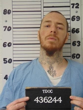 This photo provided by the Tennessee Bureau of Investigation shows Robert Brown. The Tennessee Bureau of Investigation said Brown and Christopher Osteen escaped Friday, Dec. 11, 2020 from Northwest Correctional Complex in Lake County, Tennessee. The inmates are considered armed and dangerous. (Tennessee Bureau of Investigation via AP)