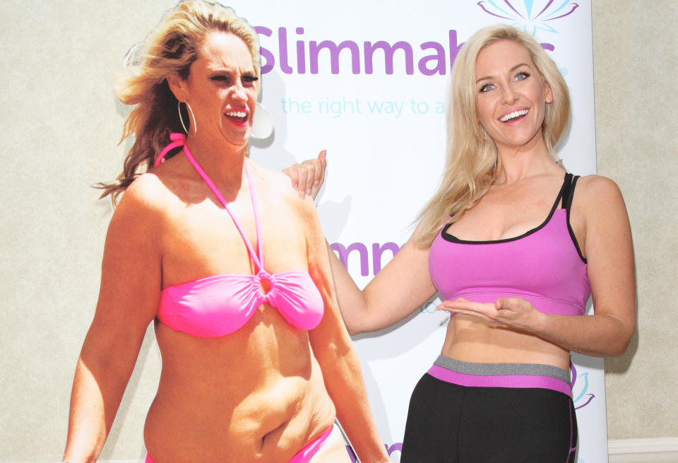 Josie Gibson launches Slimmables at a photocall in the Landmark Hotel, Marylebone, London on February 3rd 2015  Photo by Keith Mayhew