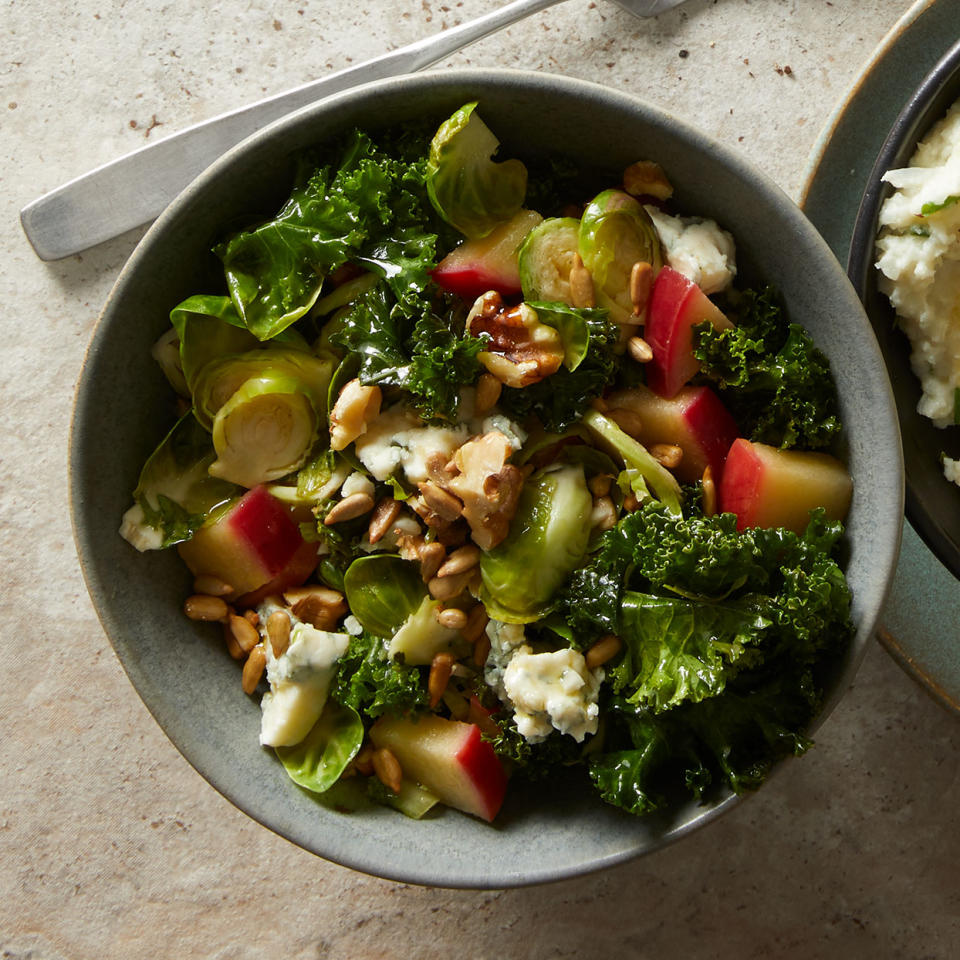 Wilted Greens with Warm Apple Vinaigrette