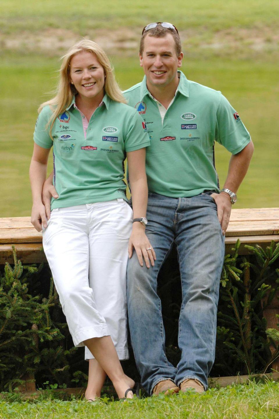 <p>Princess Anne's son, Peter Phillips, proposed to his Canadian girlfriend Autumn Kelly in 2007. The couple, pictured here at the Festival of British Eventing at Gatcombe Park, were later married at St George's Chapel in Windsor Castle. </p>