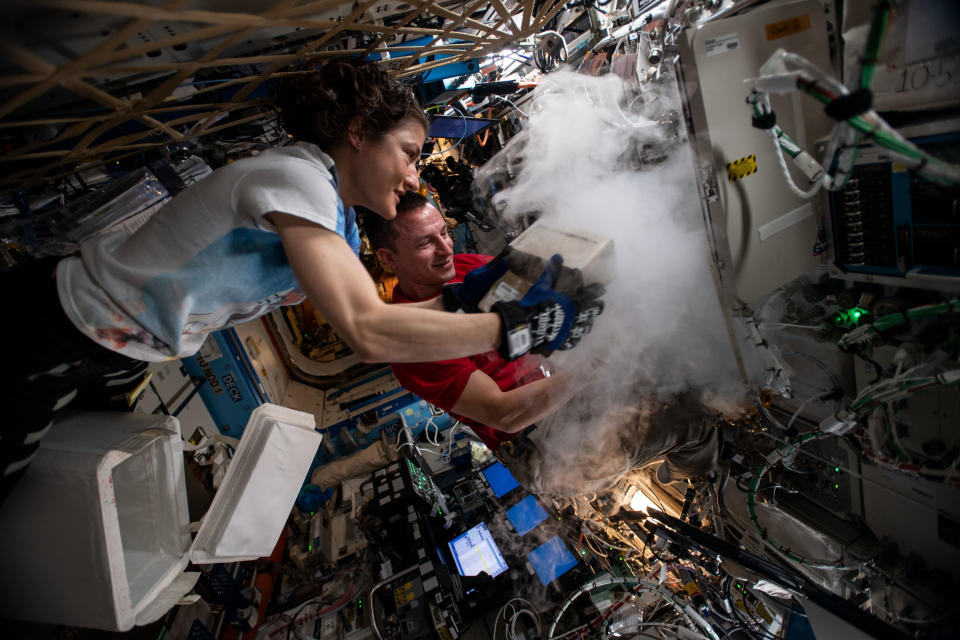 Andrew Morgan und seine Co-Astronautin Christina Koch (Bild: Nasa)