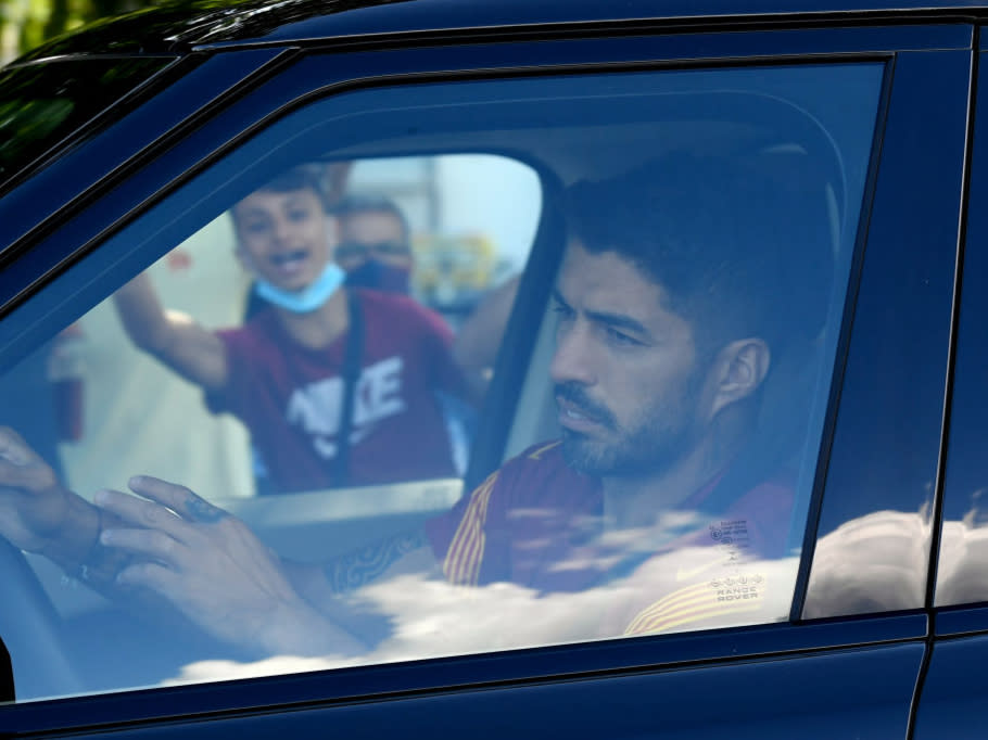 Luis Suarez said a tearful goodbye to BarcelonaAFP via Getty Images