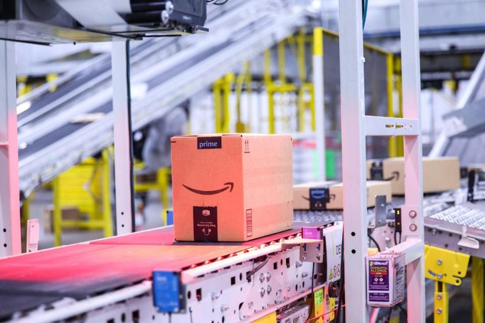 Charlotte's Amazon fulfillment center covers 855,000 square feet -- roughly the size of 15 football fields.