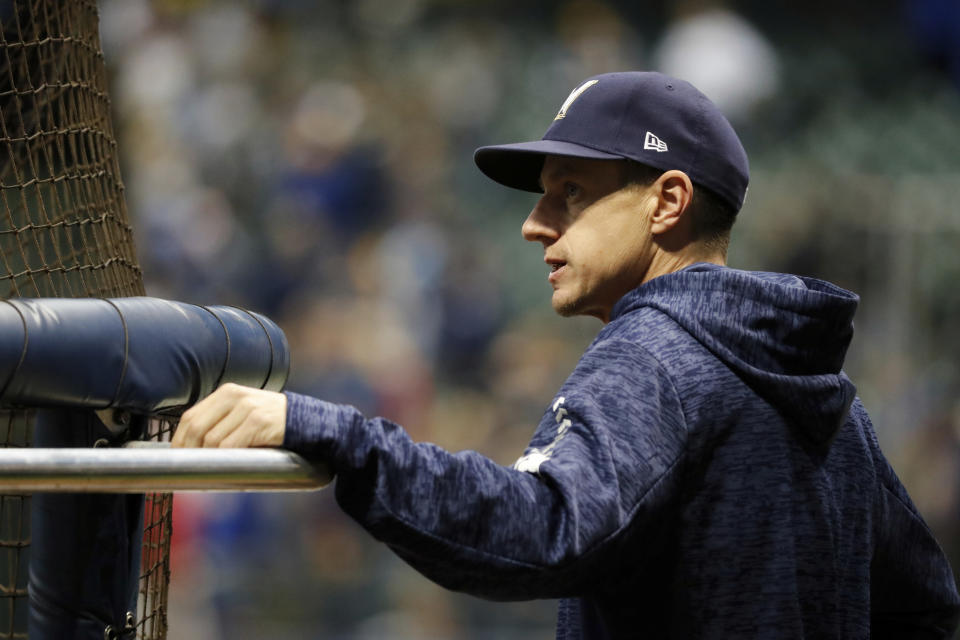 Milwaukee Brewers manager Craig Counsell was a driving force behind his team's success season. (AP)