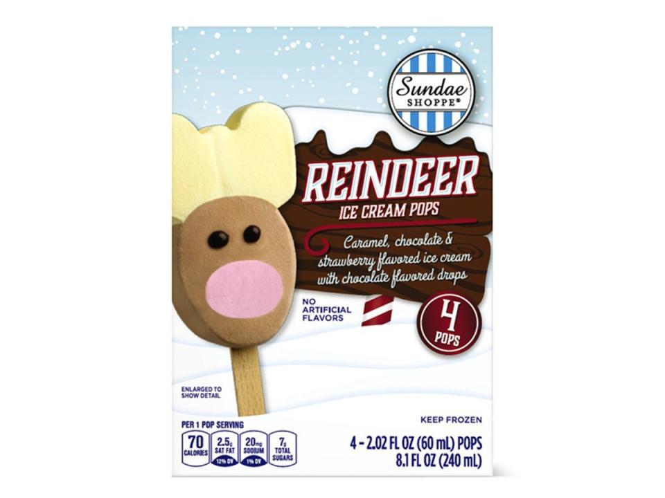 Sundae Shoppe reindeer character pops