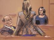 Actress Annabella Sciorra is cross-examined by lawyer Donna Rotunno