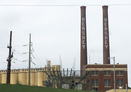 An old Hershey Co. chocolate factory remains standing in Hershey, Pennsylvania, U.S. on July 2, 2016. Picture taken July 2, 2016. REUTERS/Koh Gui Qing