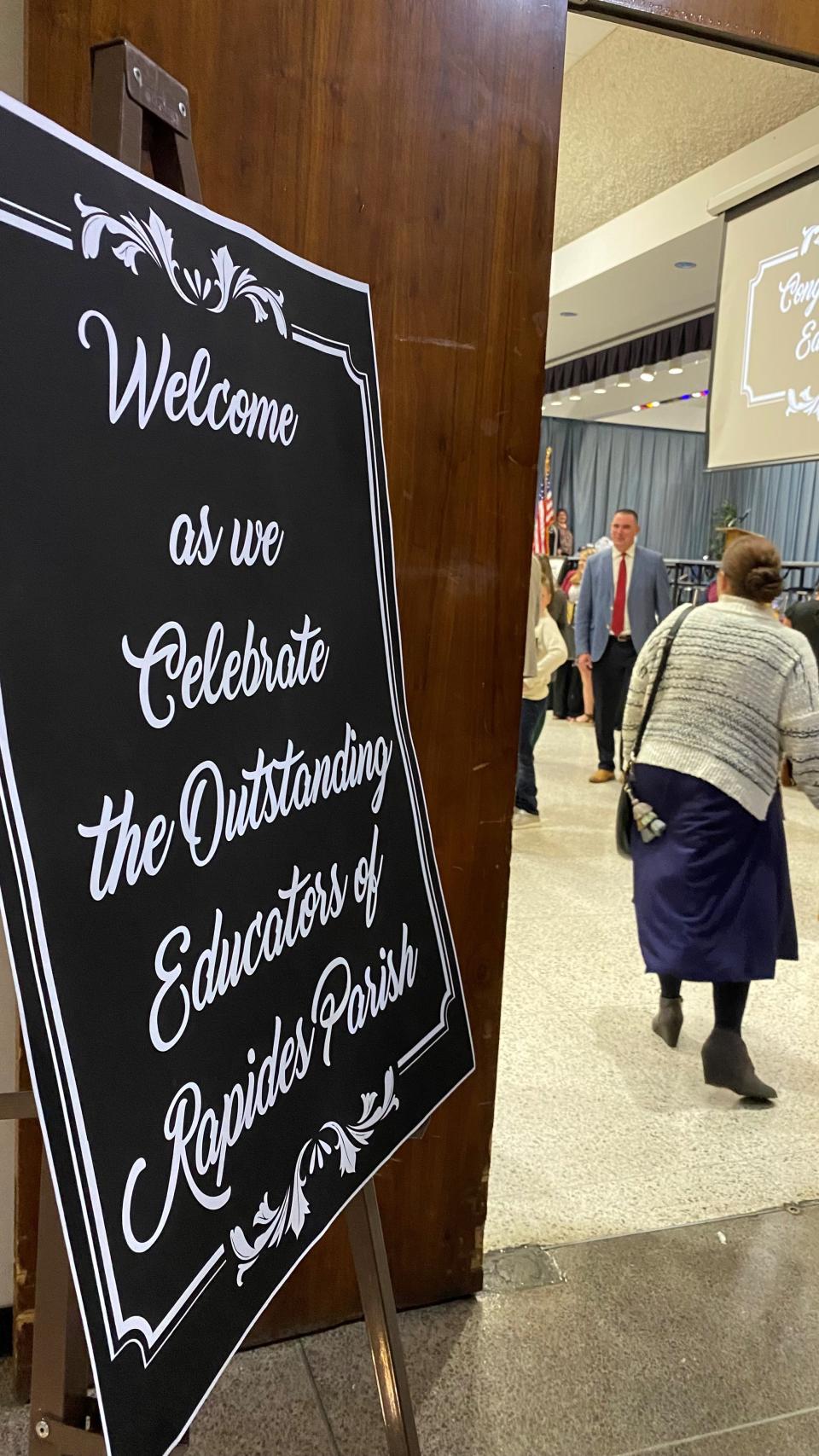 Educators of the year in Rapides Parish were honored Thursday evening during a ceremony at the Alexandria Convention Hall.