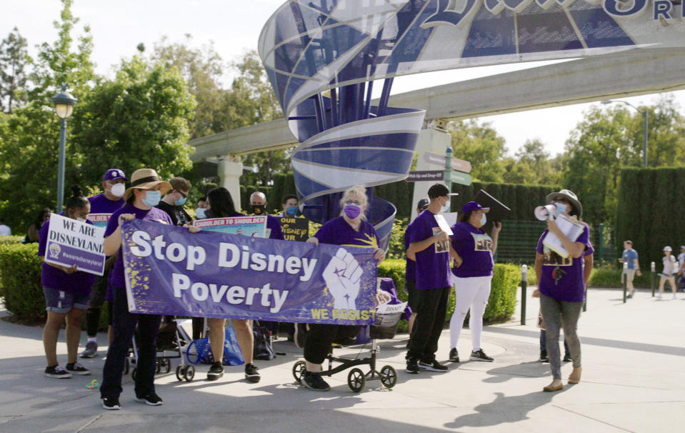 This image released by Fork Films shows a scene from the documentary "The American Dream and Other Fairy Tales," a film by Abigail Disney. (Fork Films via AP)